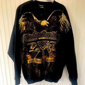 Harley Davidson Sweat Shirt Ling Sleeve Large